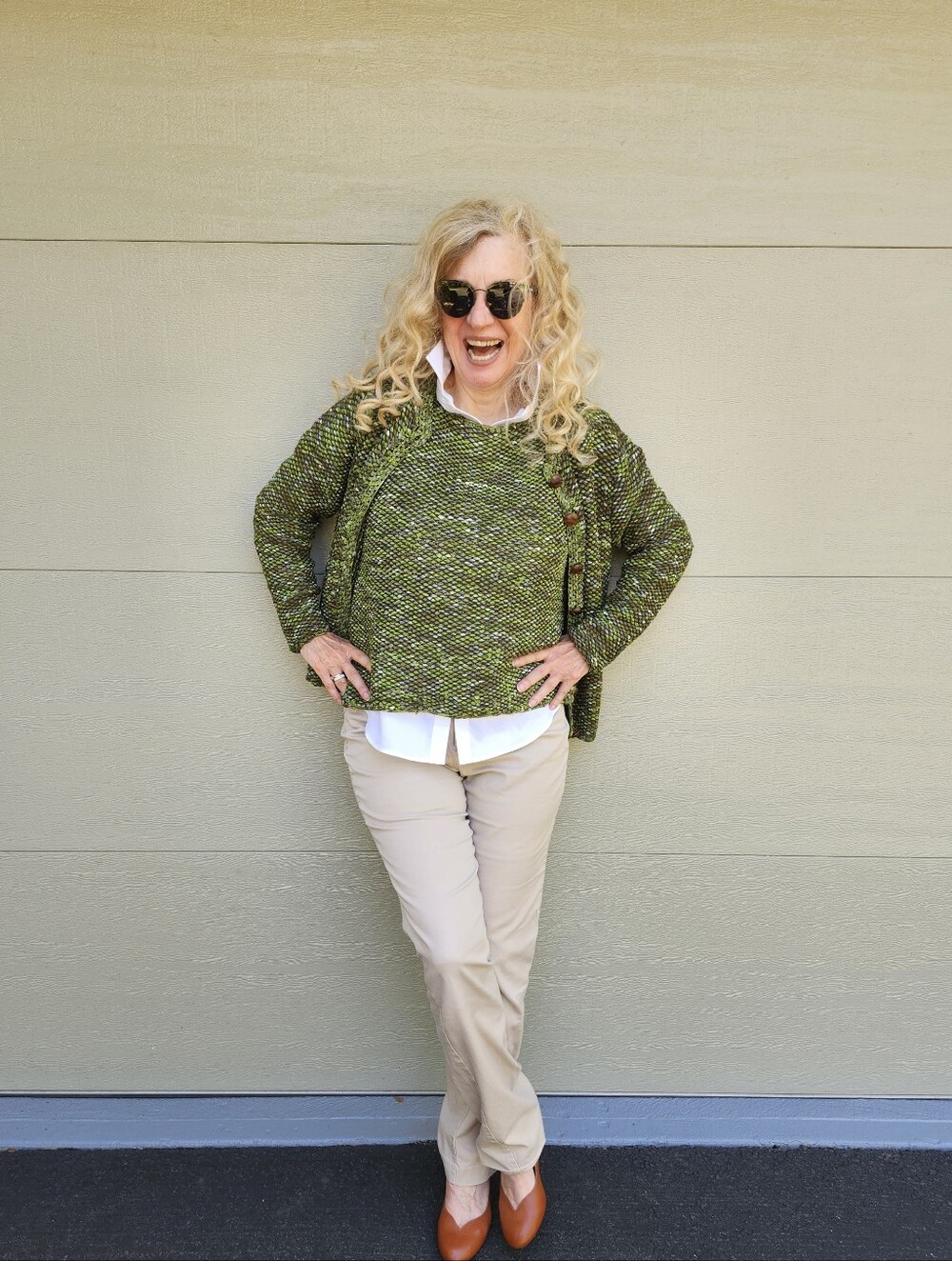 Judith McCormick Limited Ed Like-New Ribbon Crochet Two-Piece Sweater Set L, $95